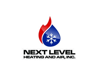 NEXT LEVEL HEATING AND AIR, INC. logo design by RIANW