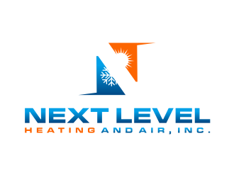 NEXT LEVEL HEATING AND AIR, INC. logo design by ammad