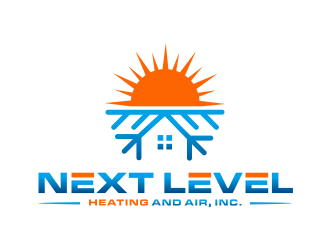 NEXT LEVEL HEATING AND AIR, INC. logo design by ammad