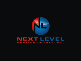 NEXT LEVEL HEATING AND AIR, INC. logo design by bricton