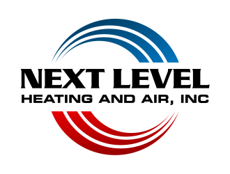 NEXT LEVEL HEATING AND AIR, INC. logo design by cintoko