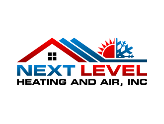 NEXT LEVEL HEATING AND AIR, INC. logo design by cintoko