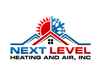 NEXT LEVEL HEATING AND AIR, INC. logo design by cintoko