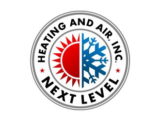 NEXT LEVEL HEATING AND AIR, INC. logo design by cintoko