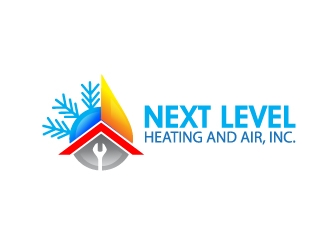 NEXT LEVEL HEATING AND AIR, INC. logo design by munna