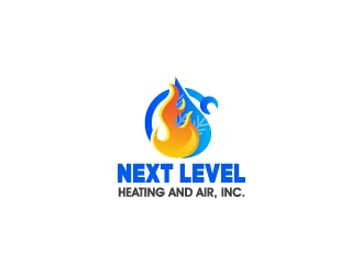 NEXT LEVEL HEATING AND AIR, INC. logo design by munna