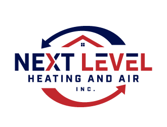 NEXT LEVEL HEATING AND AIR, INC. logo design by akilis13