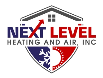 NEXT LEVEL HEATING AND AIR, INC. logo design by DreamLogoDesign