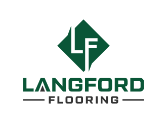 Langford Flooring logo design by akilis13
