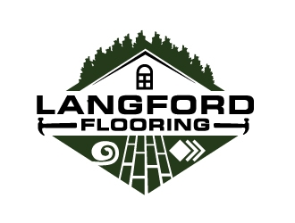 Langford Flooring logo design by Foxcody
