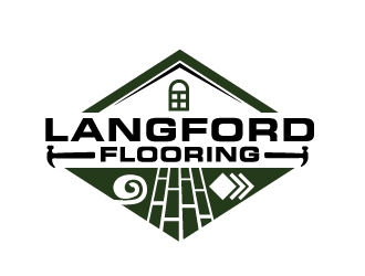 Langford Flooring logo design by Foxcody