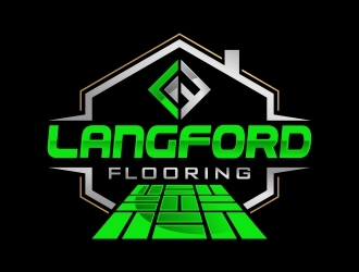 Langford Flooring logo design by Shabbir