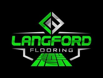 Langford Flooring logo design by Shabbir