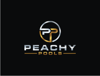 Peachy Pools logo design by bricton