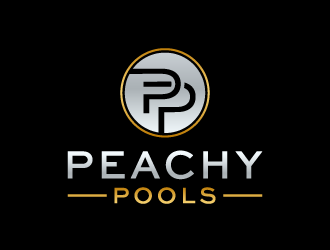 Peachy Pools logo design by akilis13