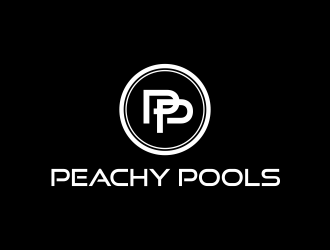 Peachy Pools logo design by ammad