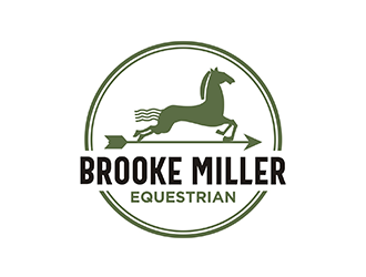 Brooke Miller Equestrian logo design by logolady
