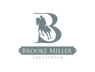 Brooke Miller Equestrian logo design by Dhieko