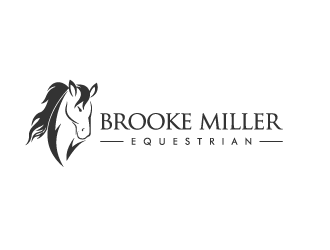 Brooke Miller Equestrian logo design by pencilhand