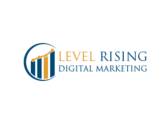 Level Rising Digital Marketing logo design by tukangngaret