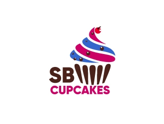 SouthBeach Cupcakes logo design by Erasedink