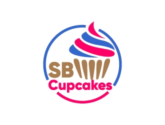 SouthBeach Cupcakes logo design by Erasedink