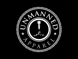 Unmanned Apparel logo design by santrie