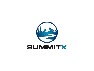 SummitX logo design by pencilhand