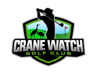 Golf Course operator. The new name is Crane Watch Golf Club.  logo design by daywalker