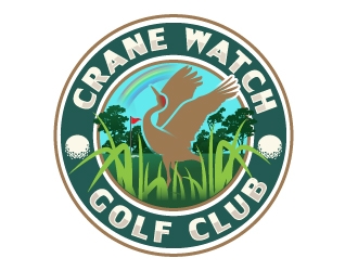 Golf Course operator. The new name is Crane Watch Golf Club.  logo design by Suvendu