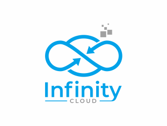 Infinity Cloud logo design by mutafailan