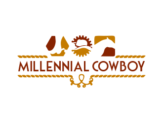 Millennial Cowboy logo design by Gwerth