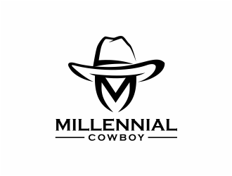 Millennial Cowboy logo design by mutafailan