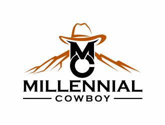 Millennial Cowboy logo design by mutafailan