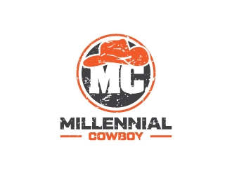 Millennial Cowboy logo design by Erasedink