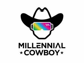 Millennial Cowboy logo design by agus