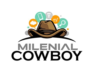 Millennial Cowboy logo design by veron