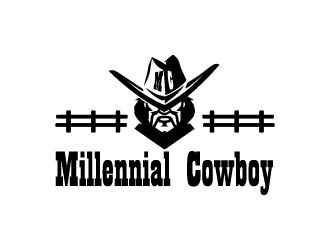Millennial Cowboy logo design by bulatITA
