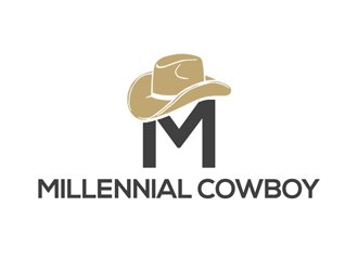 Millennial Cowboy logo design by kunejo