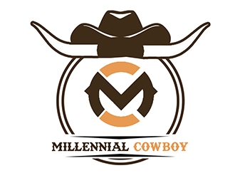 Millennial Cowboy logo design by PrimalGraphics