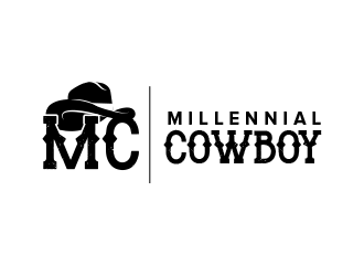 Millennial Cowboy logo design by BeDesign