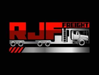RJF Freight logo design by bulatITA
