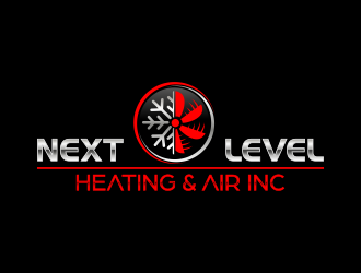 NEXT LEVEL HEATING AND AIR, INC. logo design by qqdesigns
