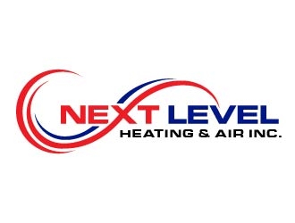 NEXT LEVEL HEATING AND AIR, INC. logo design by usef44