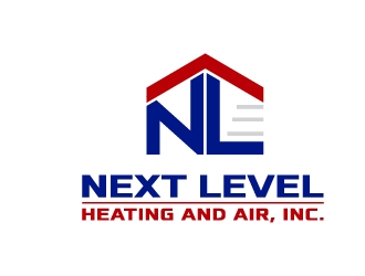NEXT LEVEL HEATING AND AIR, INC. logo design by jenyl