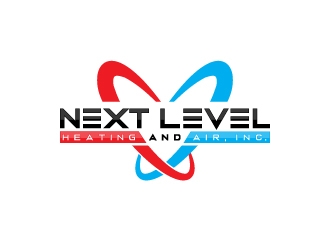 NEXT LEVEL HEATING AND AIR, INC. logo design by Cyds