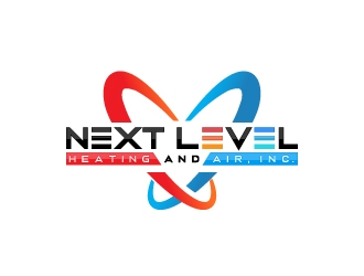 NEXT LEVEL HEATING AND AIR, INC. logo design by Cyds