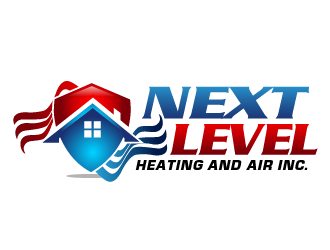 NEXT LEVEL HEATING AND AIR, INC. logo design by THOR_