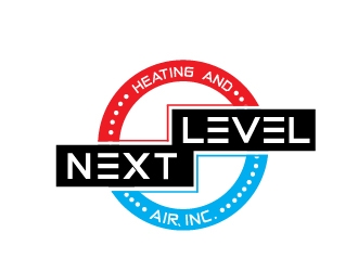 NEXT LEVEL HEATING AND AIR, INC. logo design by Cyds