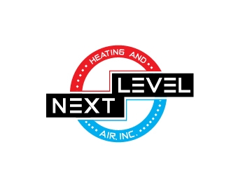 NEXT LEVEL HEATING AND AIR, INC. logo design by Cyds